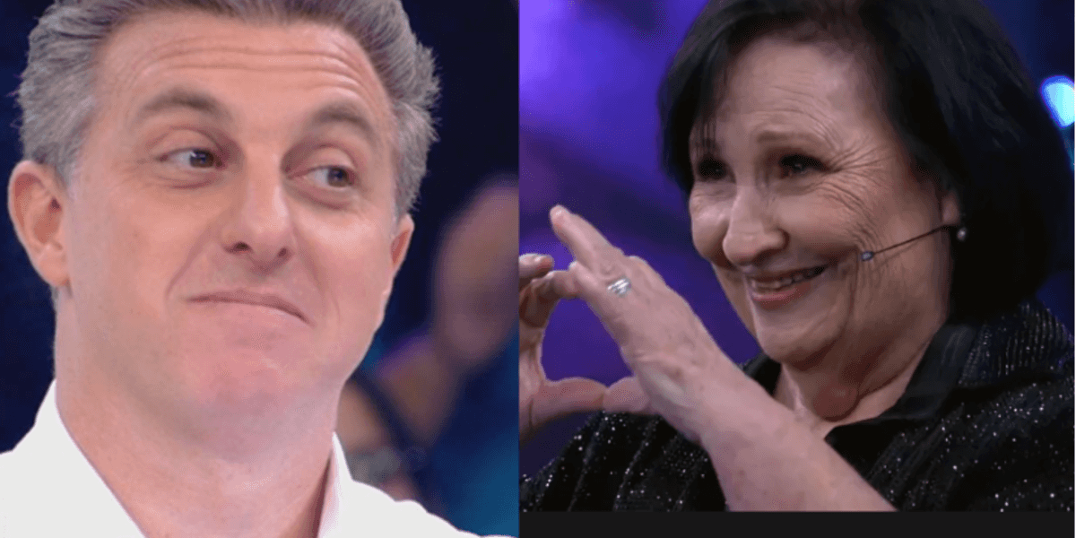 Dona Déa Lúcia surpreende ao entregar o que Luciano Huck fez com ela no camarim (Foto Reprodução/Montagem/Tv Foco)