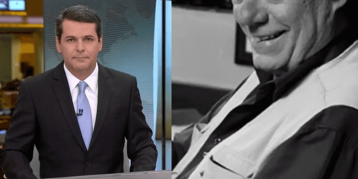 Fábio William do Jornal Hoje abriu edição com noticia triste (Foto: Reprodução, Globo)