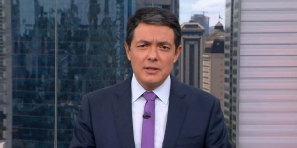 Alan Severiano noticiou assassinato no "SP1" (Foto: Reprodução/TV Globo)