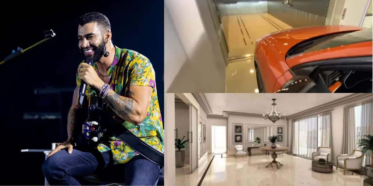 O apartamento luxuoso de Gusttavo Lima (Reprodução: Youtube)