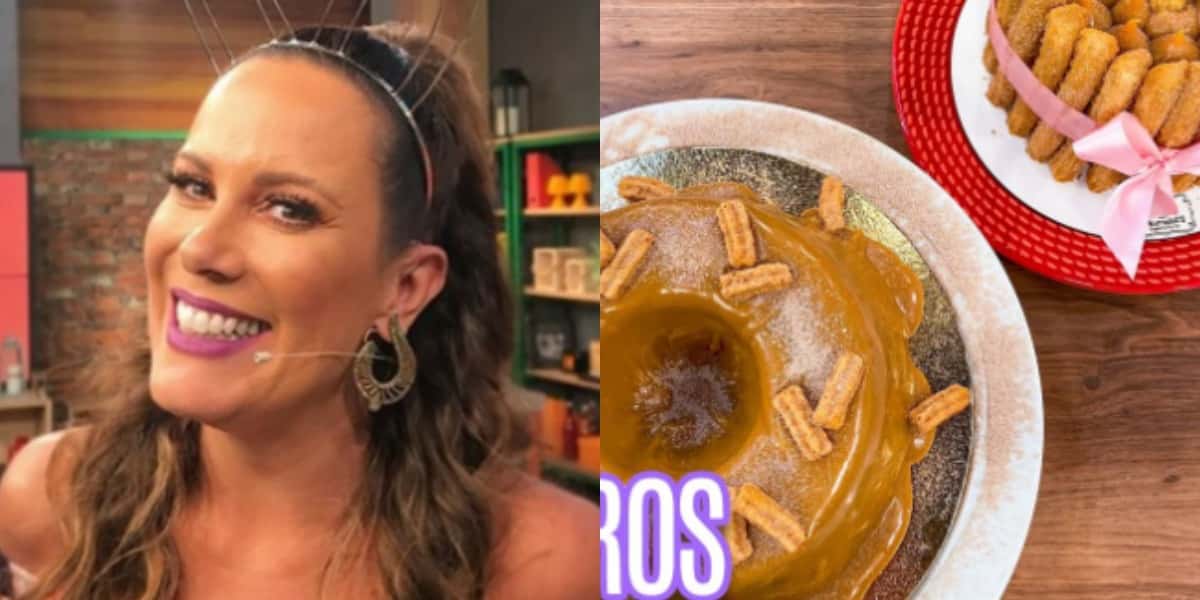 Bolo de Churros, fácil e prático, que Regina Volpato ensinou no Mulheres - Foto: Reprodução/TV FOCO