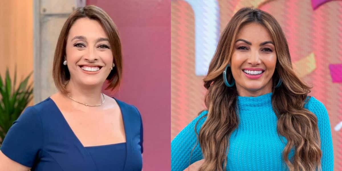 Catia Fonseca falou sobre Patrícia Poeta no "Melhor da Tarde" (Foto: Divulgação/Band/TV Globo)