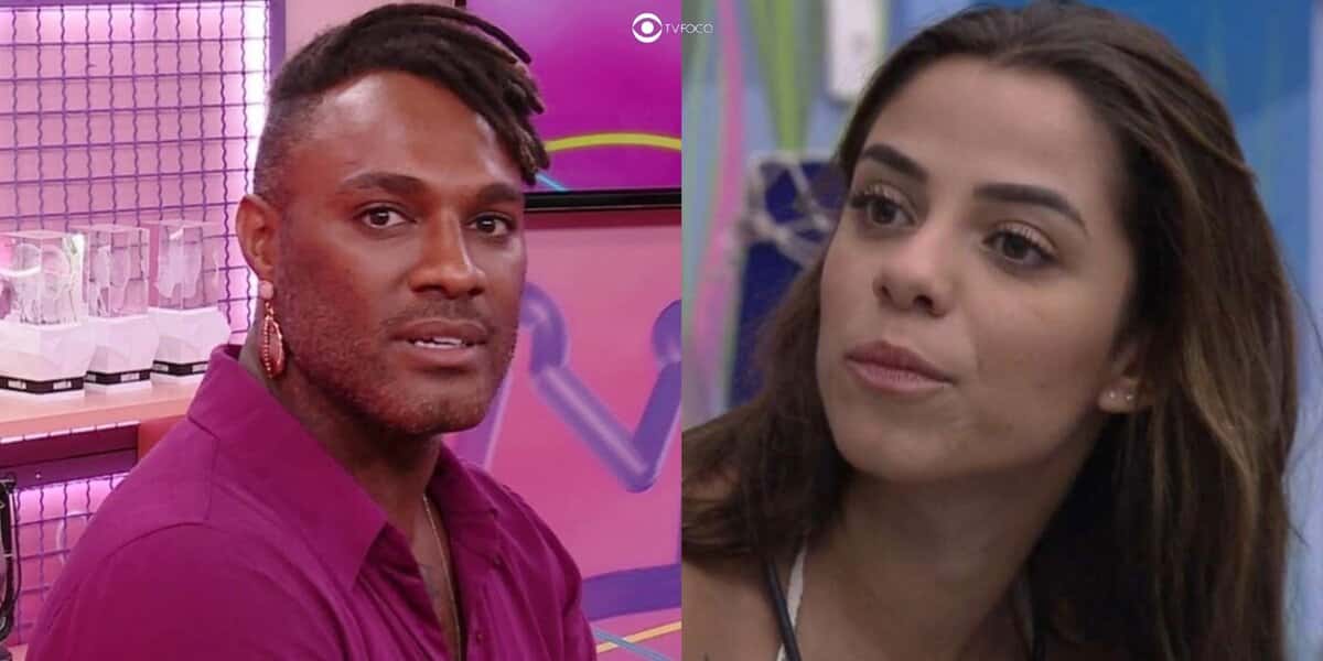 Fred Nicácio e Key Alves que ainda segue no BBB23 (Foto: Reprodução / Globoplay)