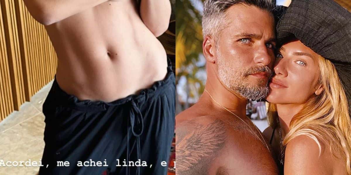 Giovanna Ewbank surgiu de topless nas redes sociais (Reprodução - Instagram)