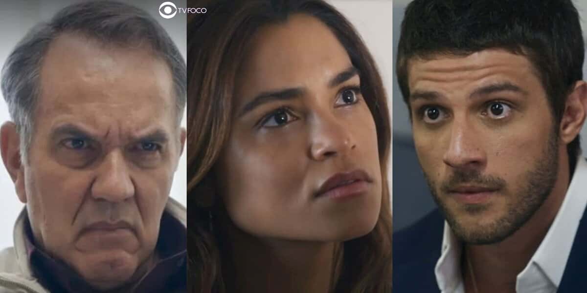 Guerra, Brisa e Ari em Travessia (Foto: Reprodução / Globo)