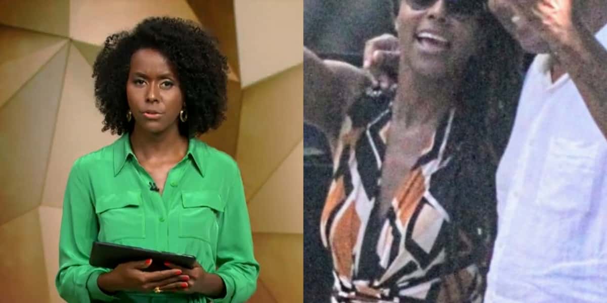 Maju Coutinho fez aparição fora do "Fantástico" (Foto: Reprodução/TV Globo/Dan Delmiro/AgNews)