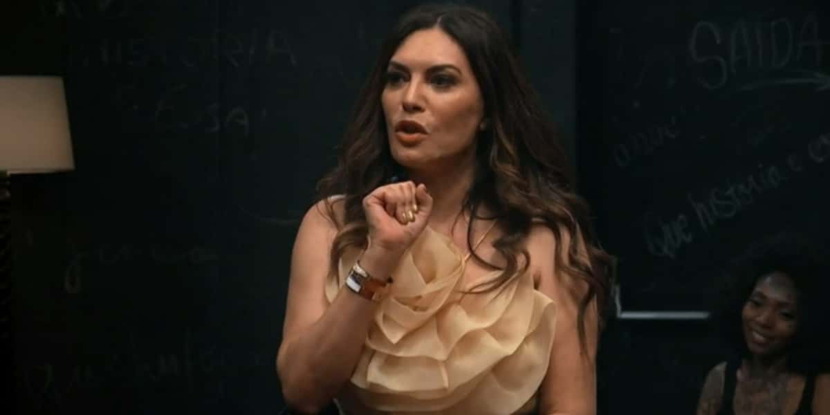 Márcia Goldschmidt no "Que História é Essa, Porchat?" (Foto: Reprodução/GNT)
