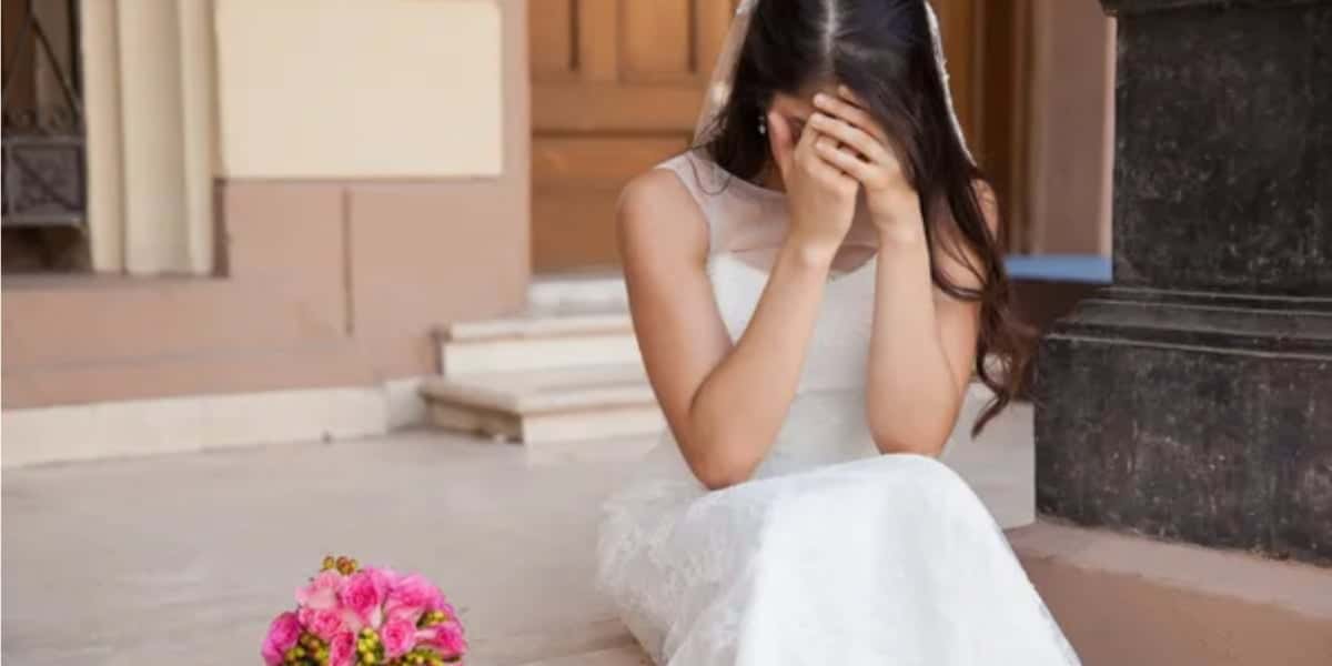 Noivo arruinou casamento ao dizer o que pensava do vestido da noiva - Foto: Reprodução/Internet