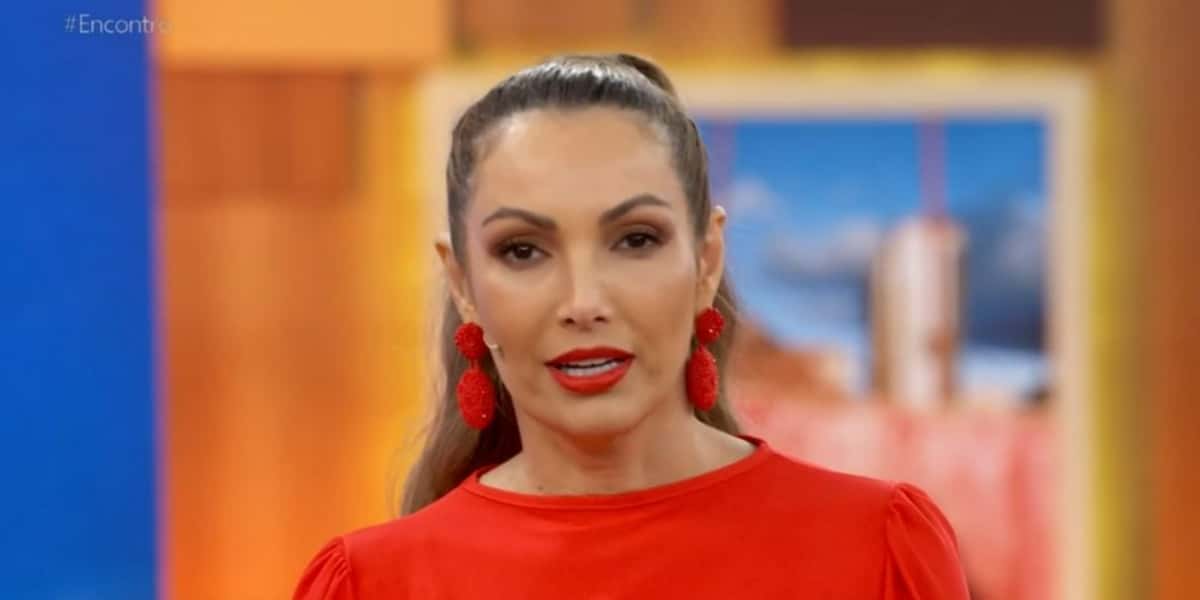 Patrícia Poeta passou por cima de gafe no "Encontro" (Foto: Reprodução/TV Globo)