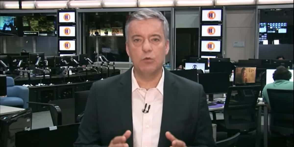 Roberto Kovalick na redação da Globo (Reprodução: Globo)