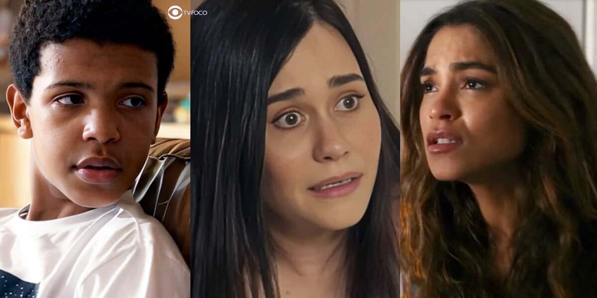 Theo, Guida e Brisa em Travessia (Foto: Reprodução / Globo)