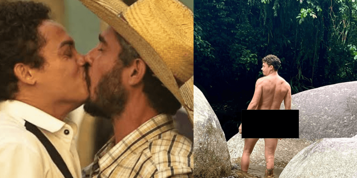Silvero Pereira é assediado após posar nu (Foto:Reprodução/Montagem)