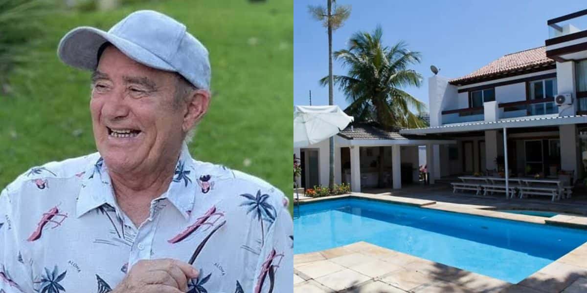 Renato Aragão e sua mansão (Fotos: Reproduções / Instagram)