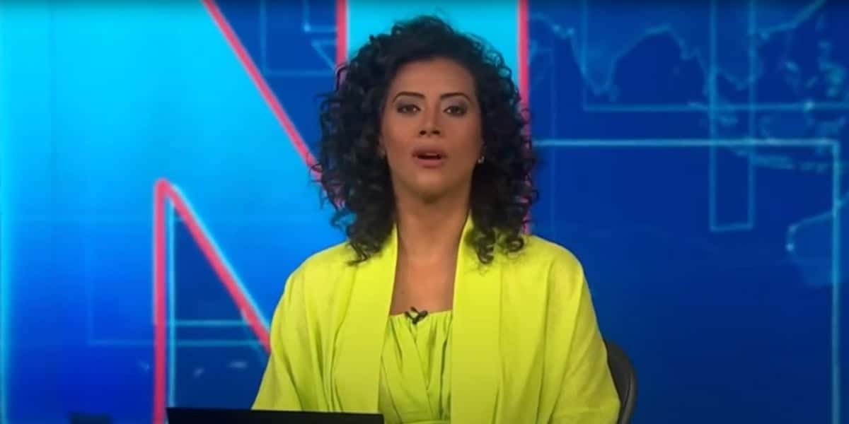 Aline Midlej já substituiu Renata Vasconcellos ao vivo no Jornal Nacional (Foto: Reprodução / TV Globo)