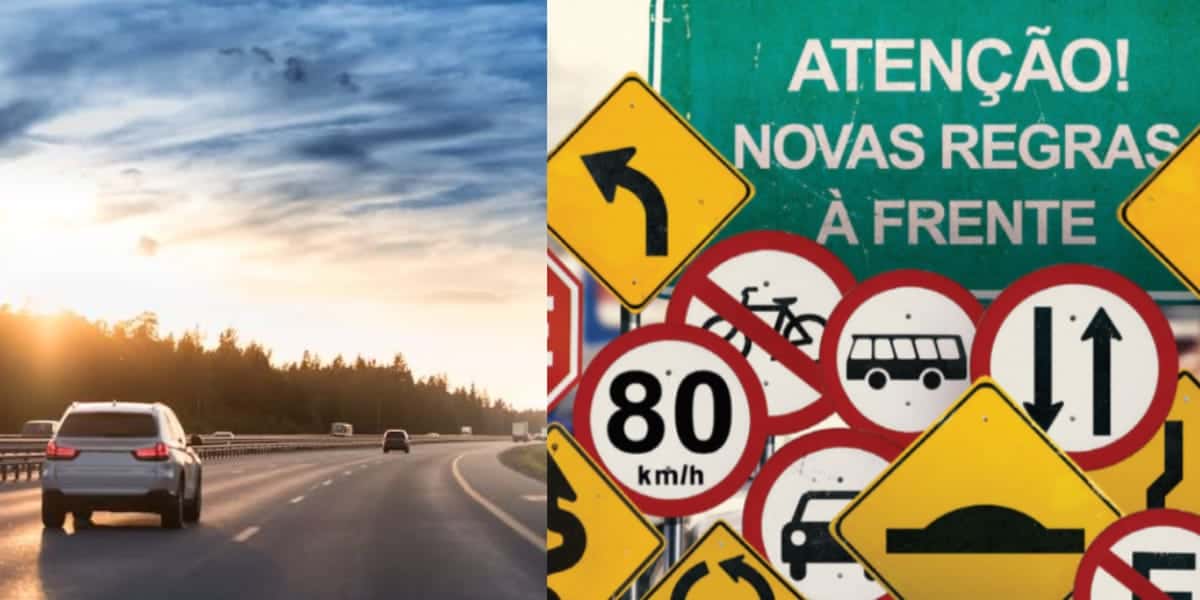 Atenção com a nova lei de trânsito nas estradas (Reprodução: Montagem TV Foco)