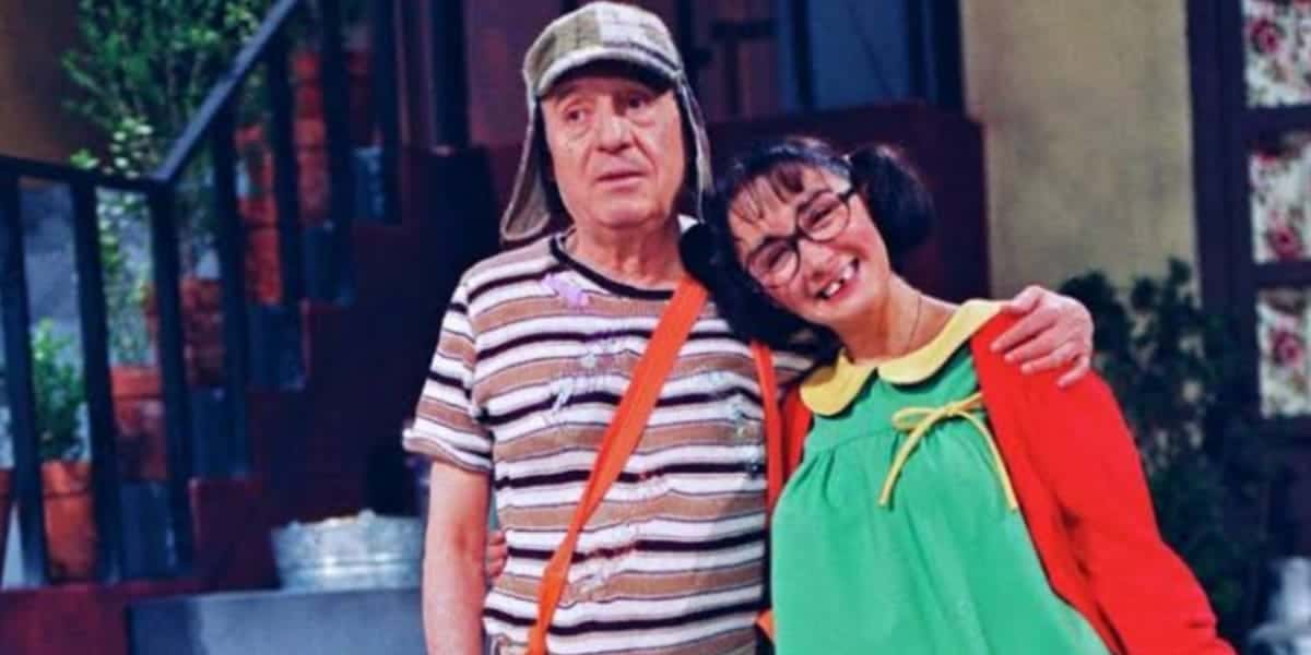 Chiquinha e Chaves nos estúdios do seriado (Reprodução: SBT)