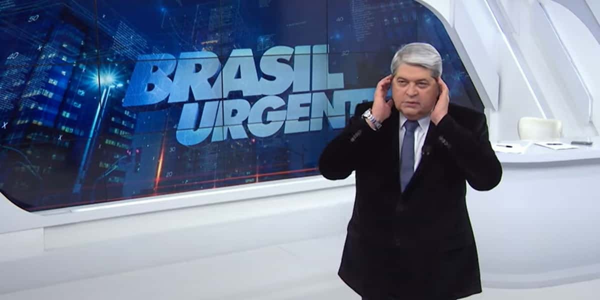 Datena ao vivo no Brasil Urgente (Foto: Reprodução / Band)