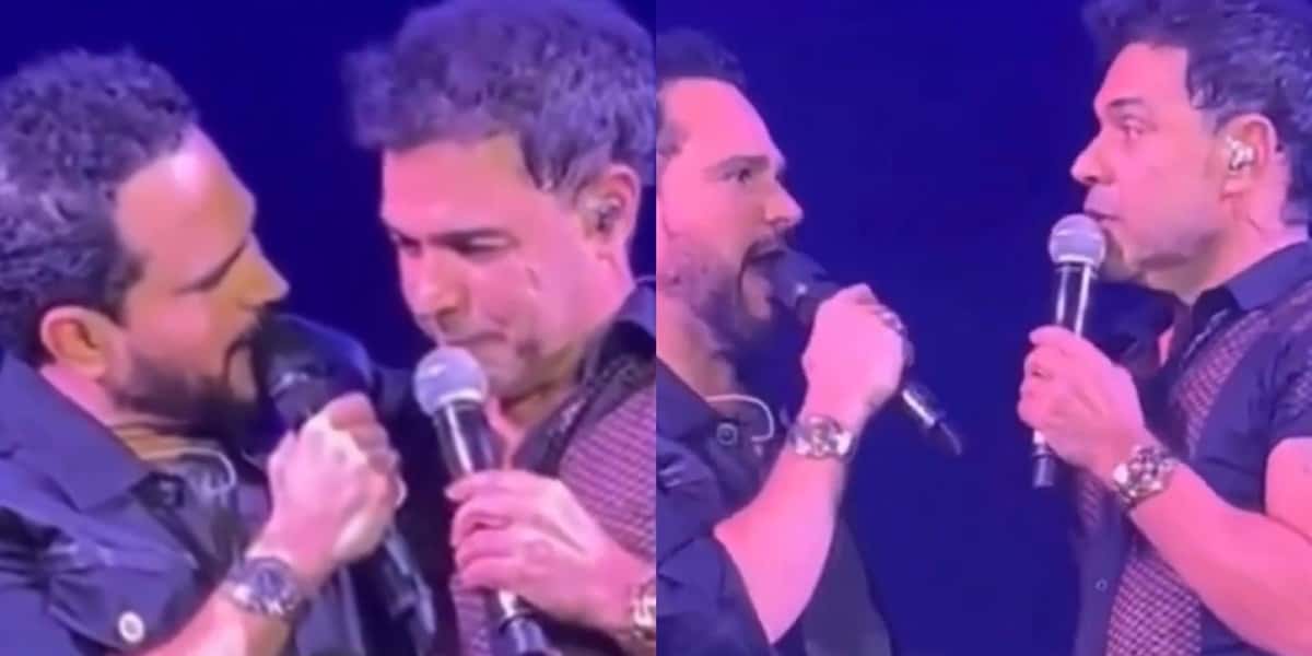 Momento foi registrado em show de Zezé Di Camargo e Luciano (Foto: Reprodução / Instagram)