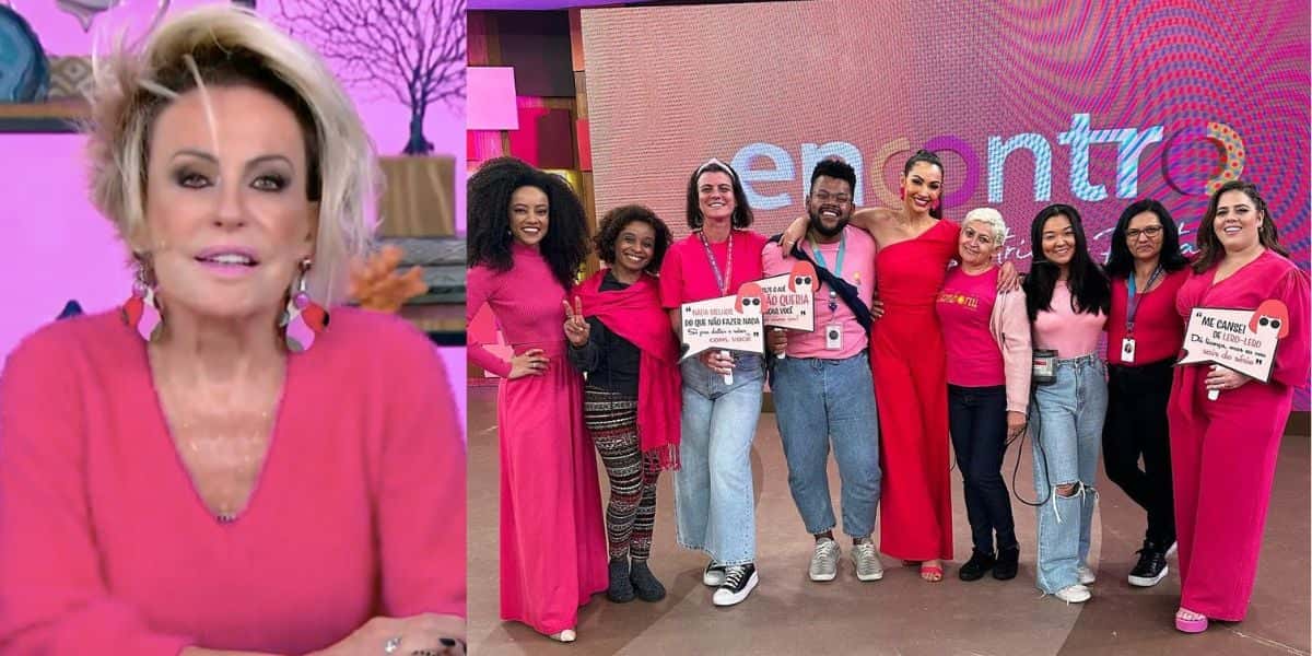 Equipe do Encontro e Ana Maria (Foto: Reproduções / Globo / Instagram)