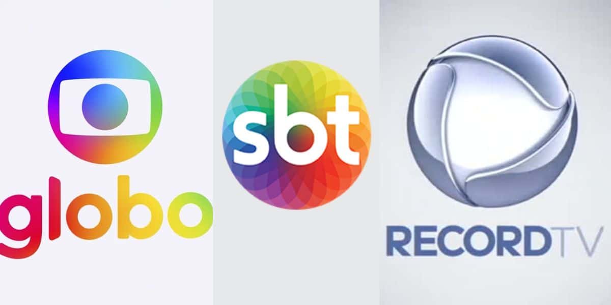 Logo da Globo / Logo SBT / Logo Record - Foto Montagem TVFoco