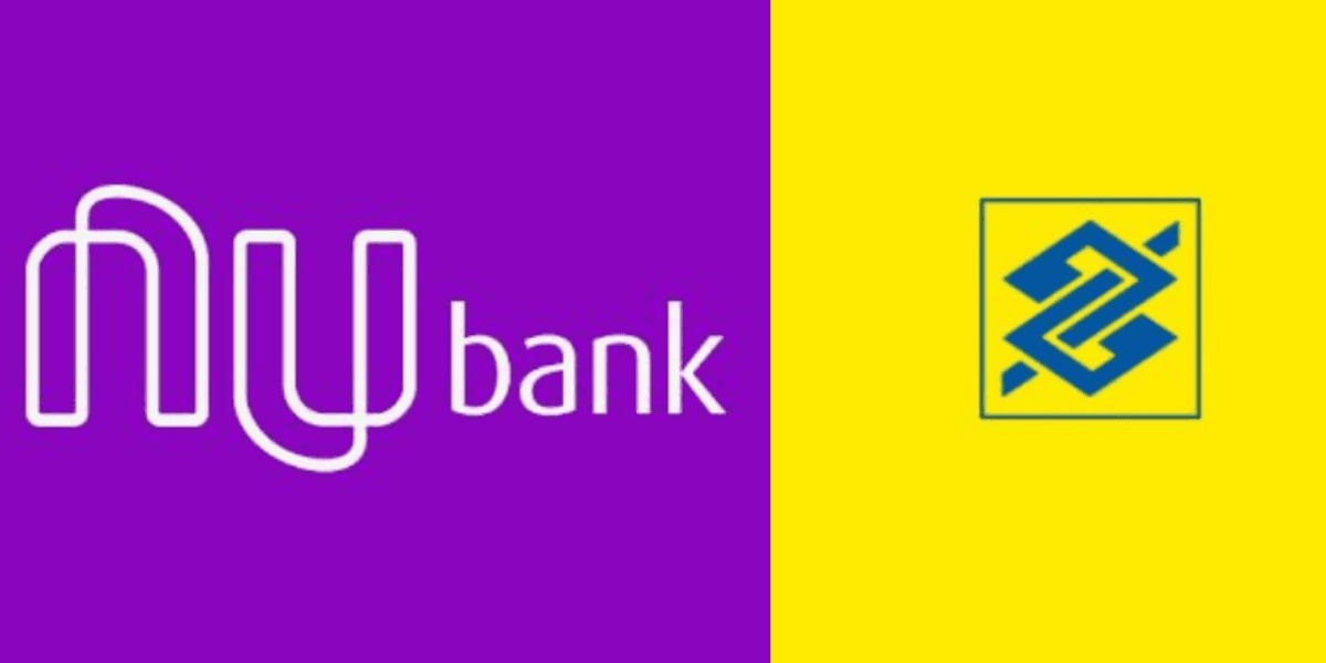 Banco do Brasil e banco digital Nubank (Reprodução/Internet)