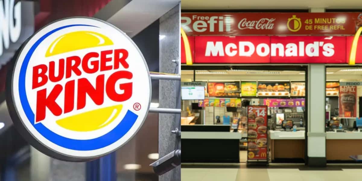 Burguer King e McDonald's - Foto; Reprodução/Internet