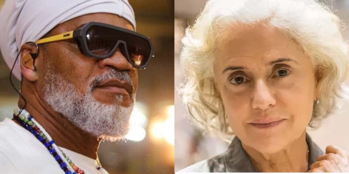 Carlinhos Brown e Marieta Severo - Foto: Reprodução/TV FOCO