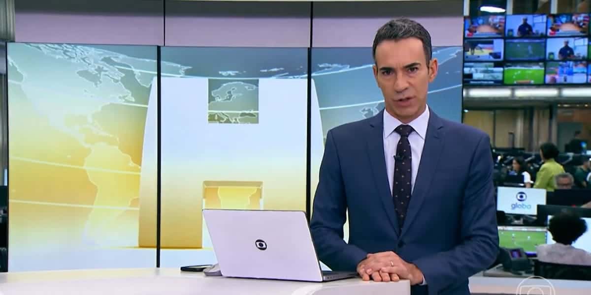 César Tralli confirma proibição do TikTok (Reprodução: Globo)