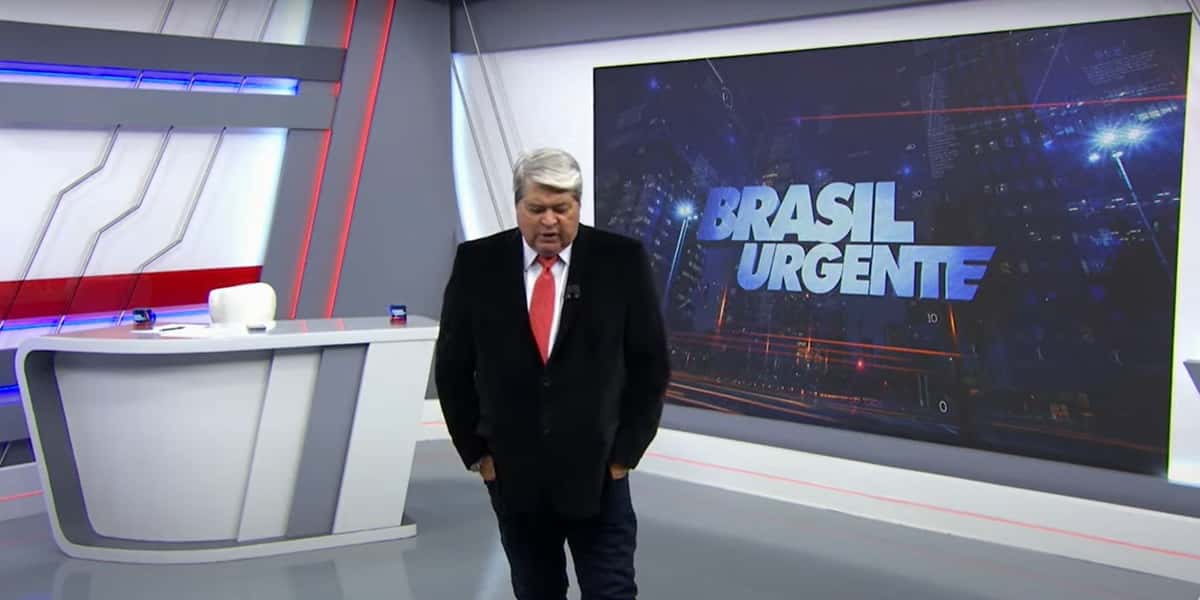 Datena ao vivo no Brasil Urgente (Foto: Reprodução / Band)