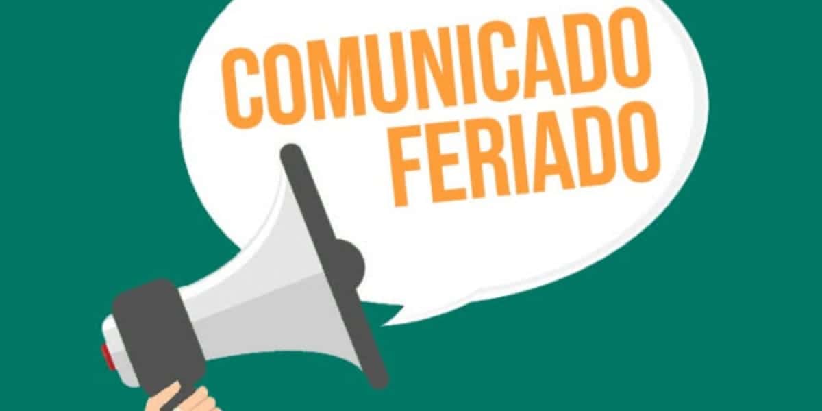 Alerta de feriado que está próximo (Reprodução: Internet)
