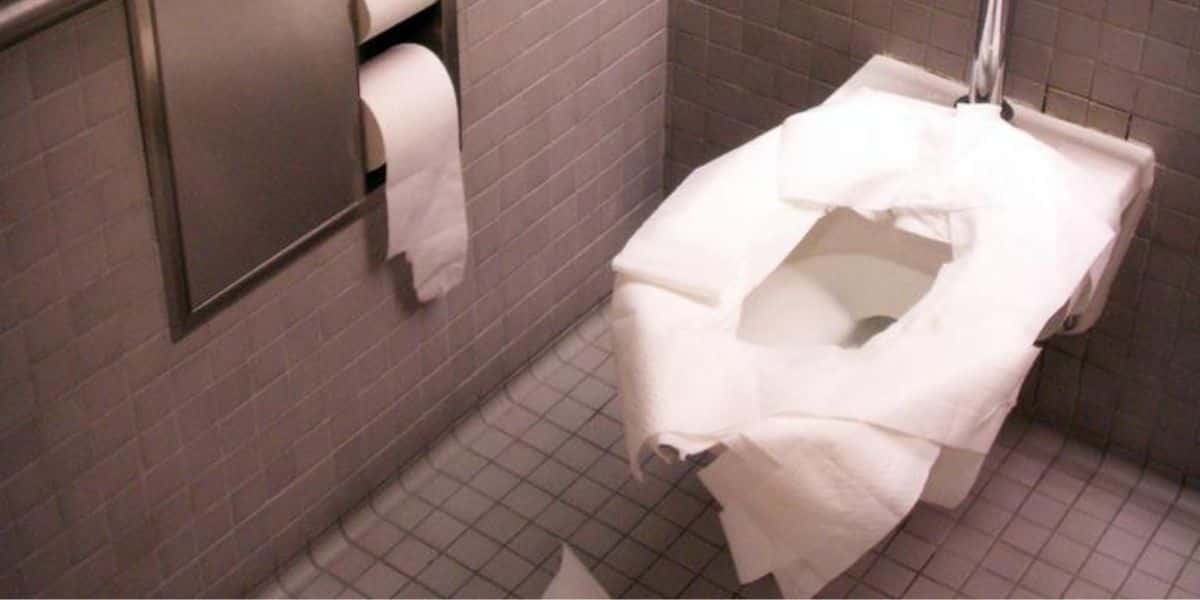 Papel higiênico no vaso sanitário pode causar riscos. Foto: Reprodução/Internet