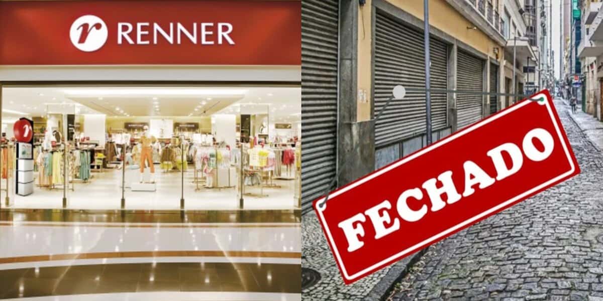 Renner e loja fechada (Foto: Reprodução / Internet)