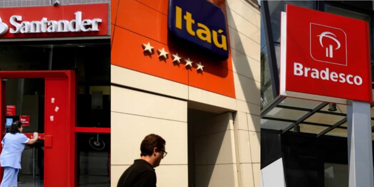 Santander, Itaú e Bradesco fecharam agências no Brasil (Foto: Reprodução/ Internet)