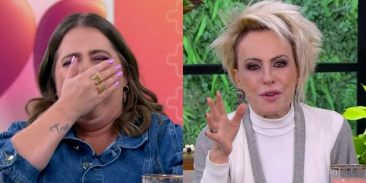 Tati Machado e Ana Maria Braga caíram na gargalhada no "Mais Você" (Foto: Reprodução/TV Globo)
