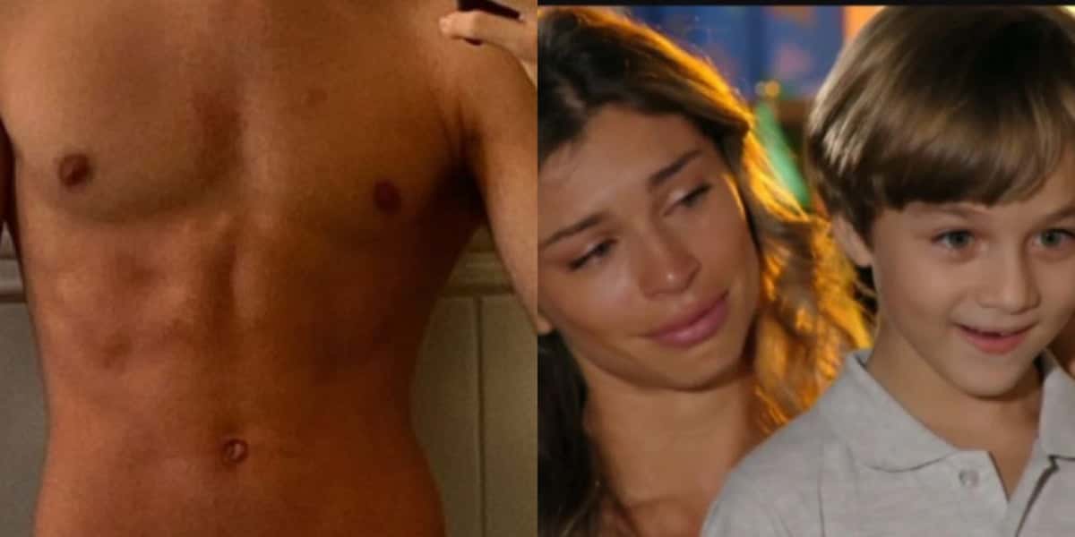 Ator Mirim que interpretou o pequeno Samuda, em "Flor do Caribe", cresceu e está lindo (Foto Reprodução/Montagem/Tv Foco)