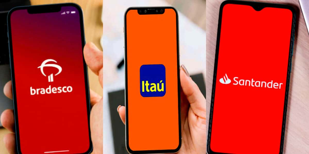 Bradesco, Itaú e Santander promovem fechamento de agências físicas (Foto Reprodução/Montagem/Tv Foco)