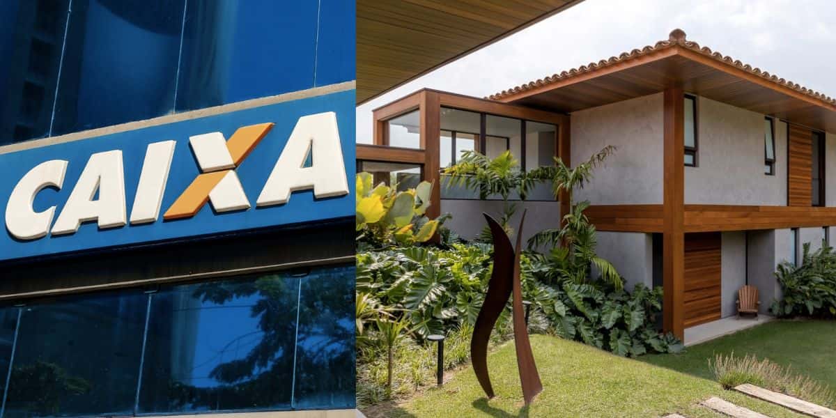Caixa e casa própria (Fotos: Reproduções / Internet)