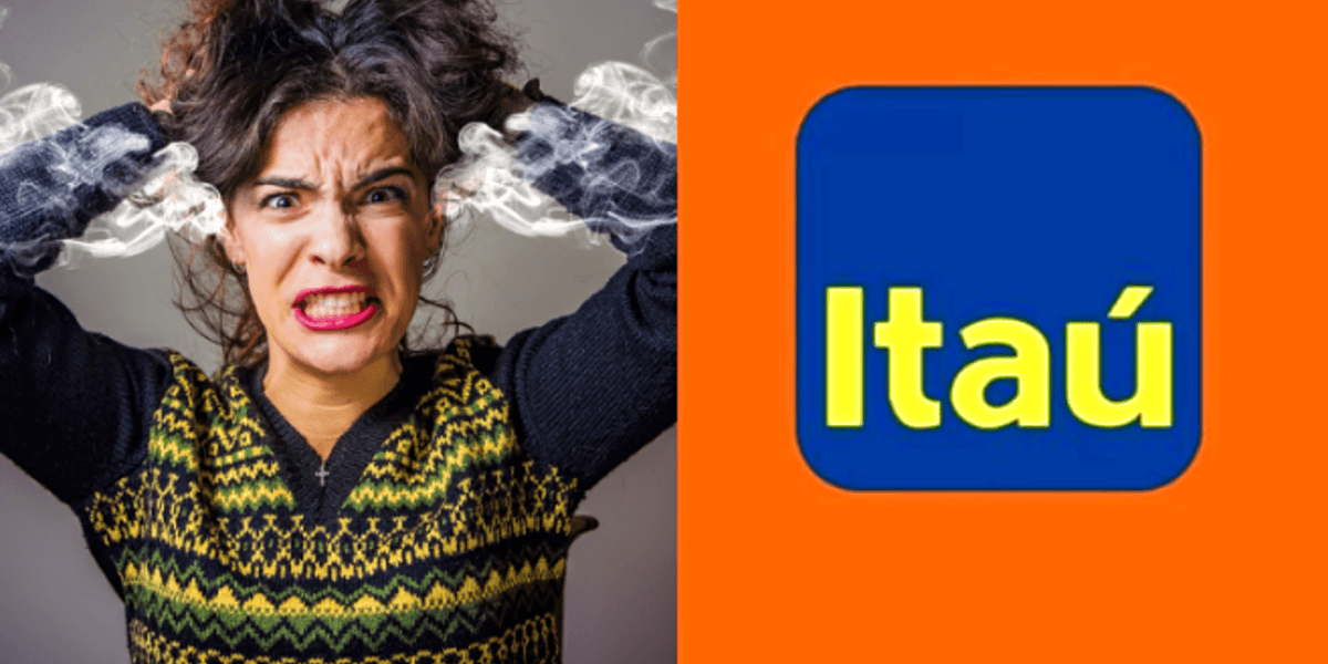 Clientes ficam enfurecidos após notarem instabilidade nos serviços do Itaú (Foto Reprodução/Montagem/Tv Foco)
