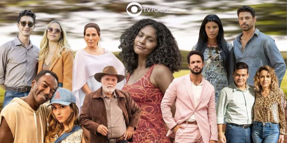 Elenco Terra e Paixão da Globo (Foto: Montagem / TV Foco)