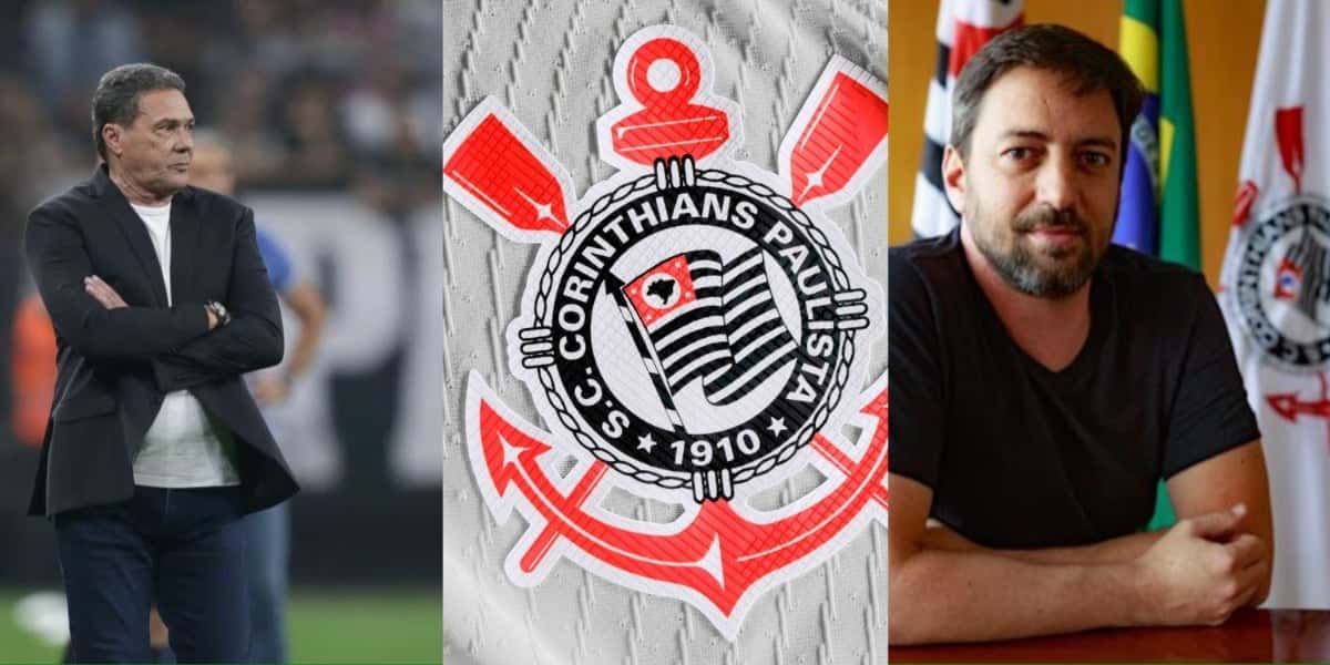 Luxemburgo e Duílio, técnico e presidente do Corinthians, respectivamente - Foto: Reprodução/Internet