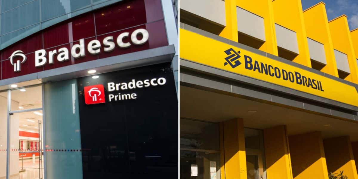 Bradesco e Banco do Brasil. Foto: Reprodução/Internet