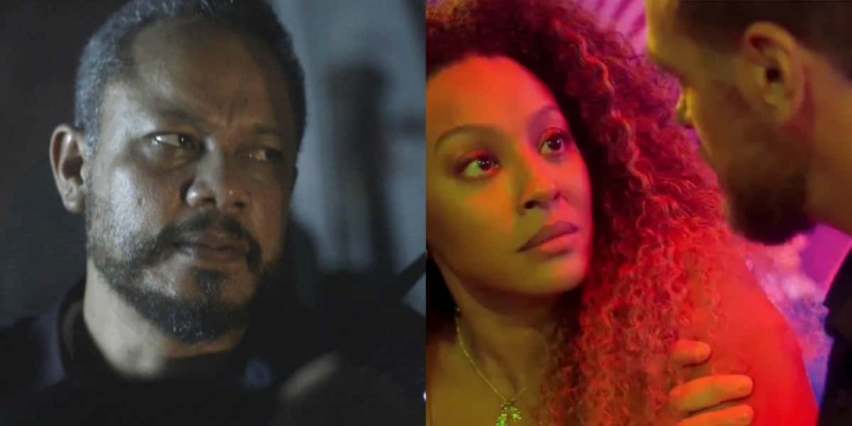 Caixa de Carlão (Che Moais) pode vingar Sol (Sheron Menezzes) de Theo (Emilio Dantas) em "Vai na Fé" (Foto: Reprodução/TV Globo)