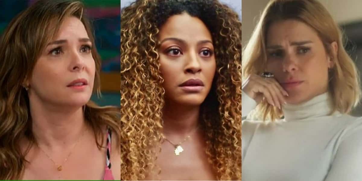 Clara (Regiane Alves), Sol (Sheron Menezzes) e Lumiar (Carolina Dieckmann) vivem reviravoltas em "Vai na Fé" (Foto: Reprodução/TV Globo)
