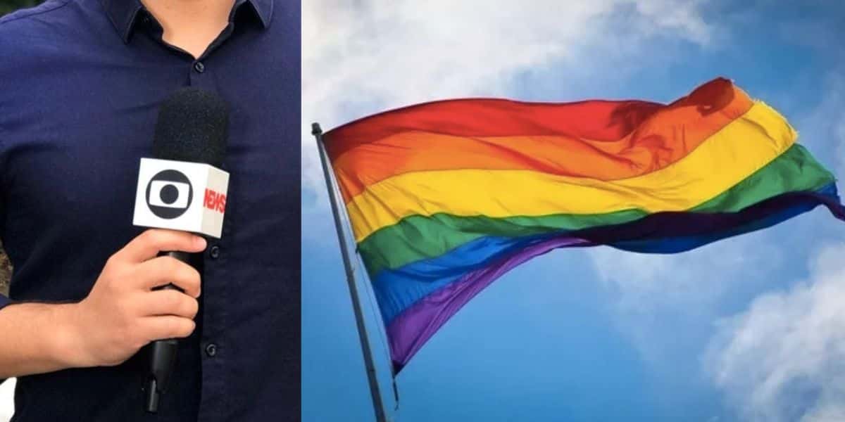 Estrela do Bom Dia São Paulo e bandeira lgbt+ (Fotos: Reproduções / Instagram / Internet)
