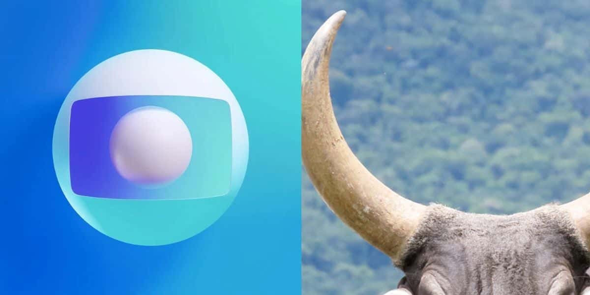 Logo da globo ao lado de chifres de boi (Reprodução - Internet)
