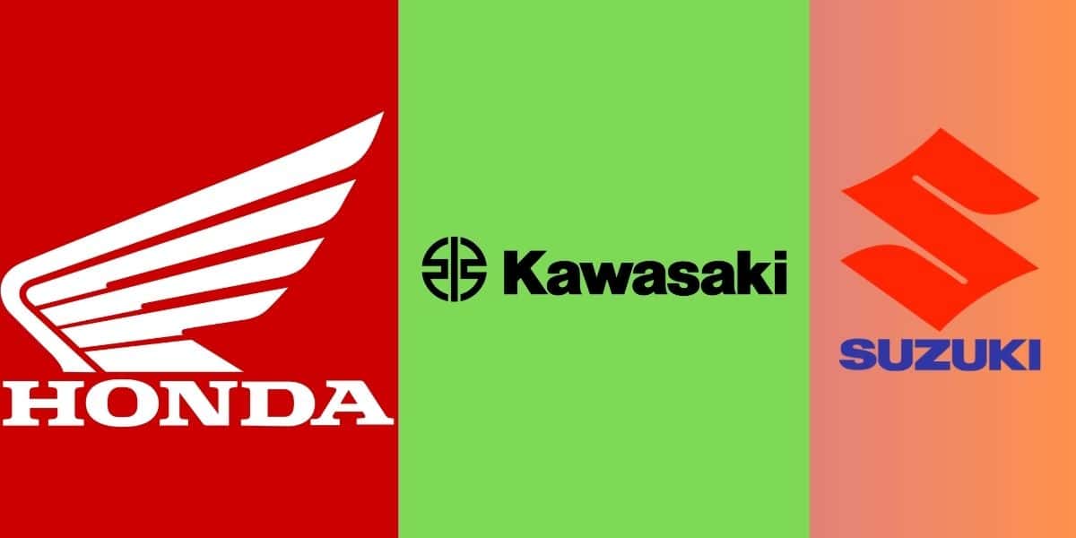 Logotipos da Honda, Kawasaki e Suzuki (Reprodução - Internet)