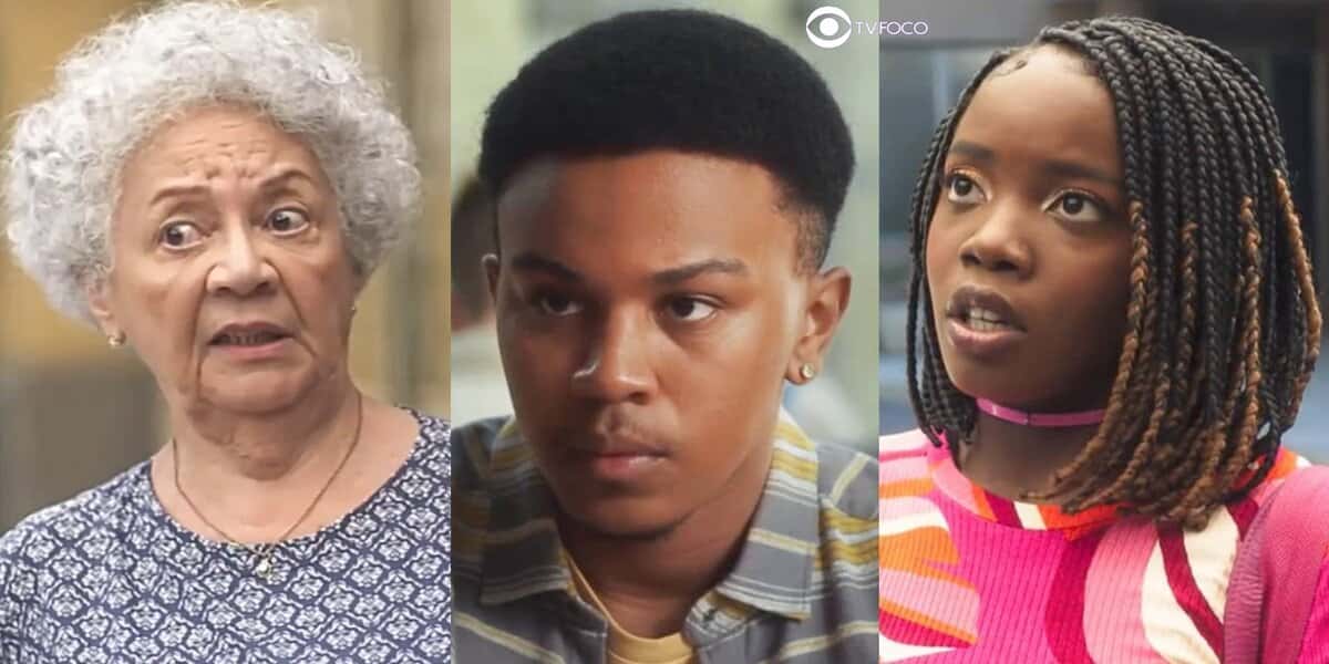 Neide, Yuri e Kate em cenas de Vai na Fé (Foto: Reprodução / Globo / Montagem TV Foco)