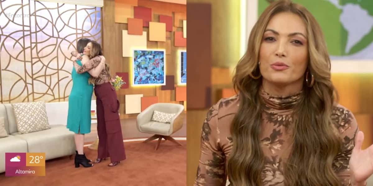 Patrícia Poeta fica eufórica com anúncio de gravidez no Encontro - Foto: Reprodução/Globo