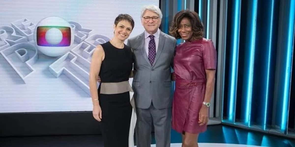 Sandra Annenberg, Sérgio Chapelin e Glória Maria (Foto: Globo)