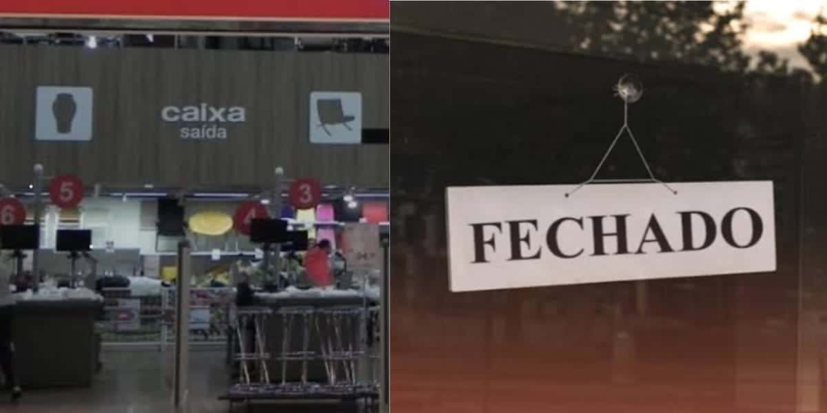 Varejo fecha lojas e demite centenas de funcionários (Reprodução: Montagem TV Foco)